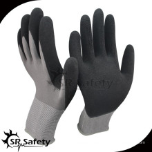 SRSAFETY высококачественные вспененные латексные рабочие перчатки для сельского хозяйства